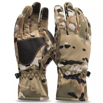 Тактические перчатки зимние военные, армейские зимние перчатки ВСУ мультика размер XL