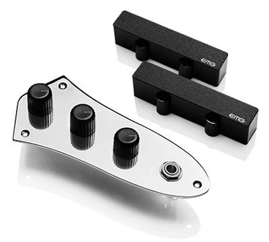 Набор активных звукоснимателей для Jazz Bass + панель управления. (Керамика) EMG J SYSTEM