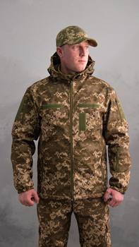 Куртка тактическая Softshell Пиксель ВСУ (Размер 54)