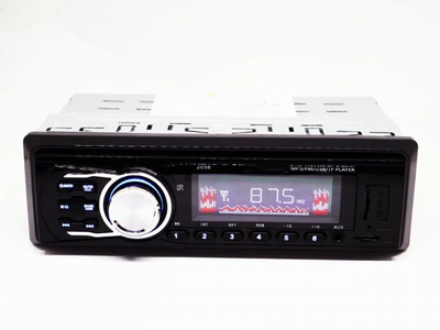 Автомагнітола Pioneer 2056 підключення 1DIN 4х50W + ISO з USB-флешкою + SD карти пам'яті + AUX + FM Чорний (10525)