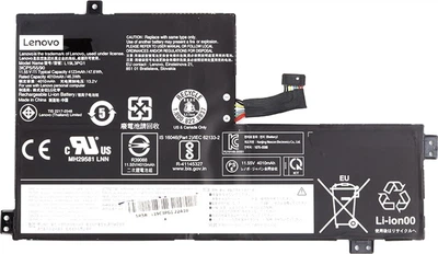 Аккумулятор для ноутбуков Lenovo 100e Chromebook 2nd (L19C3PG1) 11.55V 4123mAh (original)