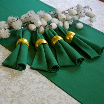 Подарочный набор дорожка на стол с салфетками Time Textile Kanzas Emerald (TT130368-pn)