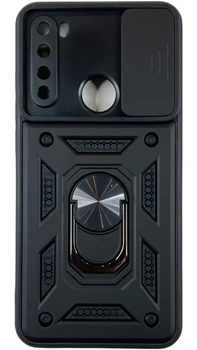 Чехол Camshield c кольцом-подставкой на Xiaomi Redmi Note 8 черный