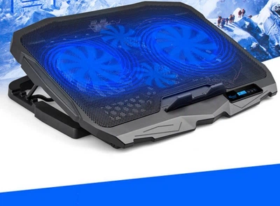 Охолоджуюча підставка для ноутбука Laptop S18 з підсвічуванням, 4 охолоджуючих вентилятори, до 17 діагоналі