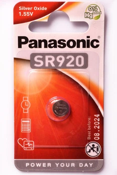 Батарейка Элемент питания серебро-оксидный дисковый PANASONIC (SR-920EL/1B)