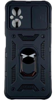 Чохол Camshield з кільцем-підставкою на Poco M5 чорний