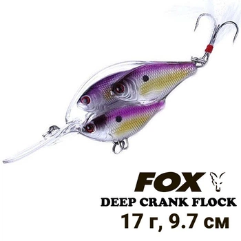 Воблер Fox Deep Crank Flock 9.7cm 17g #VTBN