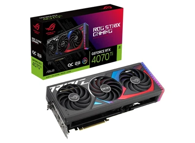 Видеокарта GF RTX 4070 Ti 12GB GDDR6X ROG Strix Gaming OC Asus (ROG-STRIX-RTX4070TI-O12G-GAMING)