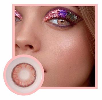 Лінзи кольорові Fresh lady GMP Gem pink Рожево-фіолетові (ME-37)