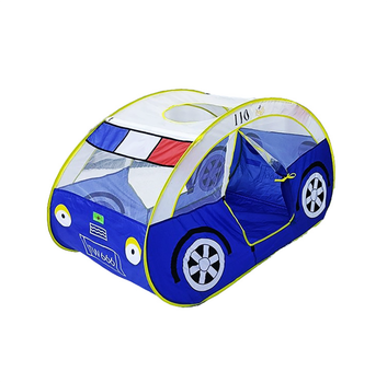 Детская игровая палатка SUNROZ 5008A полицеская машинка 75х125х70 см Синий