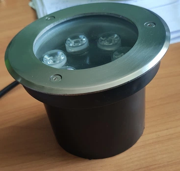 Подводный встраиваемый светодиодный профессиональный светильник 6*1W RGB ip68 Ecolend