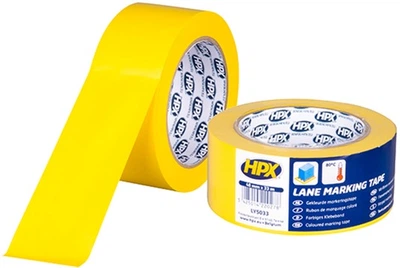 Самоклеющаяся лента HPX Lane Marking Tape HPX для маркировки пола 48 мм x 33 м Желтая (LY5033)