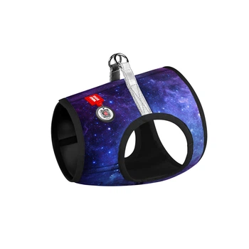 Шлея м'яка WAUDOG Clothes малюнок NASA21 розмір XS2 для собак дрібних порід цуценят чихуахуа той-тер'єрів мікро йорків шпіців з QR паспортом нейлонова жилетка 2902-0148