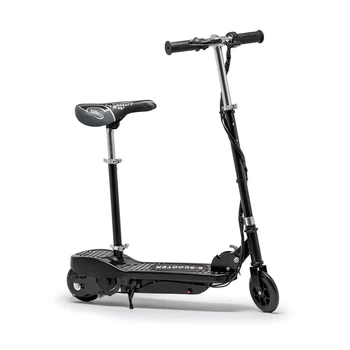 Дитячий електросамокат E-Scooter з сидінням 12-14 км/ч чорний