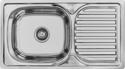 Кухонная мойка LEMAX 760х420х180 0.8 мм хром (LE-5004 CH)