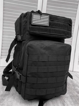 Тактичний штурмовий рюкзак Black USA 45л.