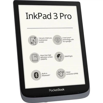 Электронная книжка PocketBook 740 Pro InkPad 3 Pro Metallic 16ГБ 1900мАг Grey