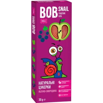 2шт, Цукерка Bob Snail Яблуко-Чорна смородина, 30 г (4820219344278)