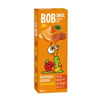 2шт, Конфета Bob Snail Улитка Боб Хурма-Апельсин 30 г (4820219343196)