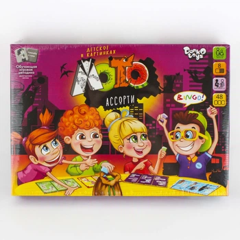 Настольная игра Danko Toys Детское лото в картинках «Ассорти» (106885)