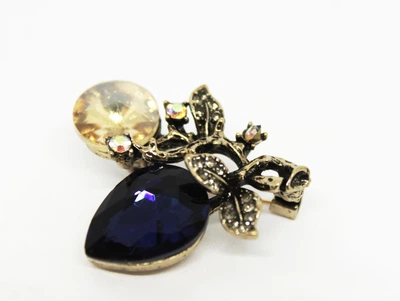 Брошь Fashion Jewerly "Bud blue" (081571)