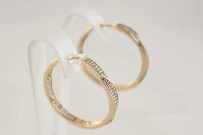 Серьги Xuping Jewelry куб. цирконий позолота кольца (086613)