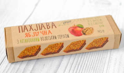 Яблучна пахлава Vільні без цукру, глютену, та лактози 140г