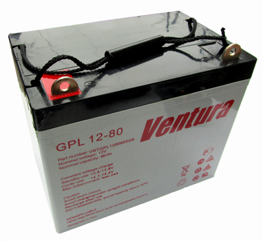 Аккумулятор Ventura GPL 12-80 AGM - AGM на 12 В 80 ампер-часов
