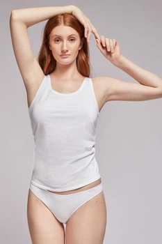 Хлопковая майка Gisela 0128 white 48(XL) Белый