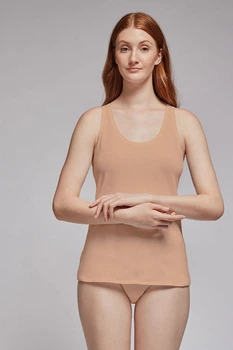 Майка хлопковая Gisela 0128 nudo 46(L) Телесный