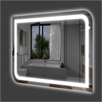 Зеркало фигурное с подсветкой LED "Экватор" ML - 33 (55х80)