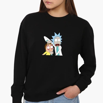 Свитшот женский Рик и Морти (Rick and Morty) (8771-2082) Черный L