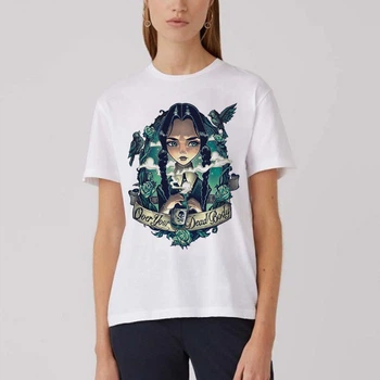 Футболка Fanbolka wednesday addams XXL Біла (082UNWH2XL)