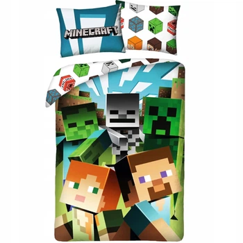Постільна білизна Майнкрафт (наволочка+підковдра) Minecraft 140x200 см (MNC200)