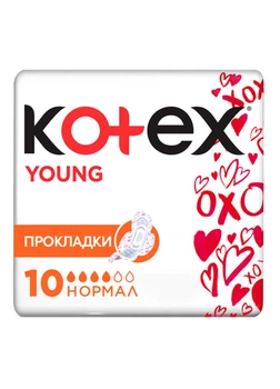 Гигиенические прокладки Kotex Young Normal 10 шт (5029053542881)