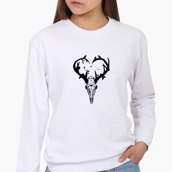 Свитшот женский Олень (Deer) (8771-2072) Белый M