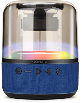 Портативна колонка Promate Glitz-L 10W RGB Blue (glitz-l.blue)