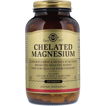 Хелат магнію Solgar (Chelated Magnesium) 250 таблеток SOL00701