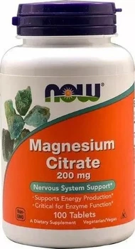 Цитрат магния NOW Foods (Magnesium Citrate) 200 мг 100 таблеток NOW01290