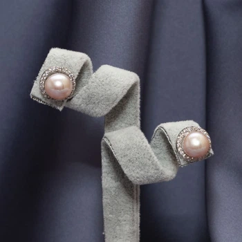Серьги с натуральным жемчугом Pearl s Black 13