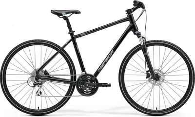 Велосипед гібрідний MERIDA, CROSSWAY 20, BLACK(SILVER), 2022