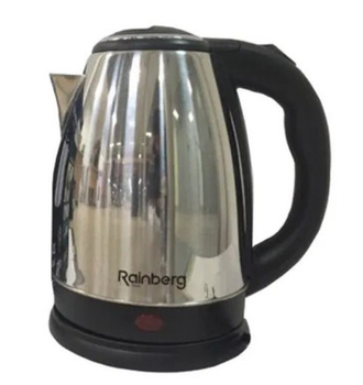 Чайник електричний Rainberg 2000 W 2 л сріблястий/чорний