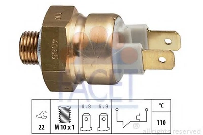 Датчик вмикання вентилятора 80/A6 1.6-2.3 85-98 (7.4085) Facet Facet (74085)