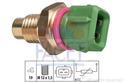 Датчик температури (зелений) Peugeot 405/605 1.1-3.0 91-00 (7.3114) Facet Facet (73114)