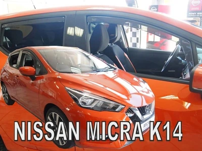 Дефлекторы окон (ветровики) HEKO для Nissan Micra (K14) 2017+ 5D вставные 4 шт