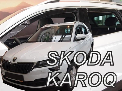 Дефлекторы окон (ветровики) HEKO для Skoda Karoq 2017+ 5D вставные 2 шт