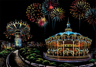 Скретч набір "Amusement Park" (Парк з атракціонами)