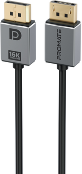 Кабель Promate DPLink-16K DisplayPort to DisplayPort 2.0 UHD HDR 2 м Black (dplink-16k.black)