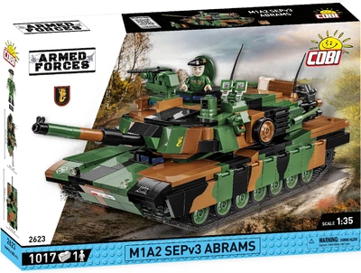 Конструктор Cobi Танк M1A2 SEP v3 Абрамс 1017 деталей (COBI-2623)