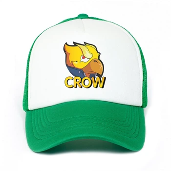 Кепка Тракер детская Бравл Старс Ворон Феникс (Brawl Stars Crow Phoenix) (33404-1028-2) 52-57 см Зеленый